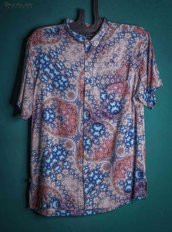 Shirt Men Half Sleeves / Viscose - OZAKI8 - Yacxilan Artwear