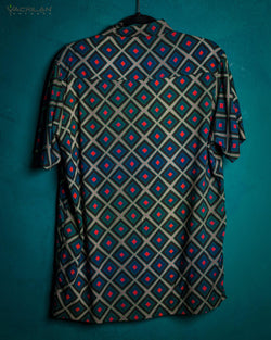 Shirt Men Half Sleeves / Viscose - GURUCCI - Yacxilan Artwear