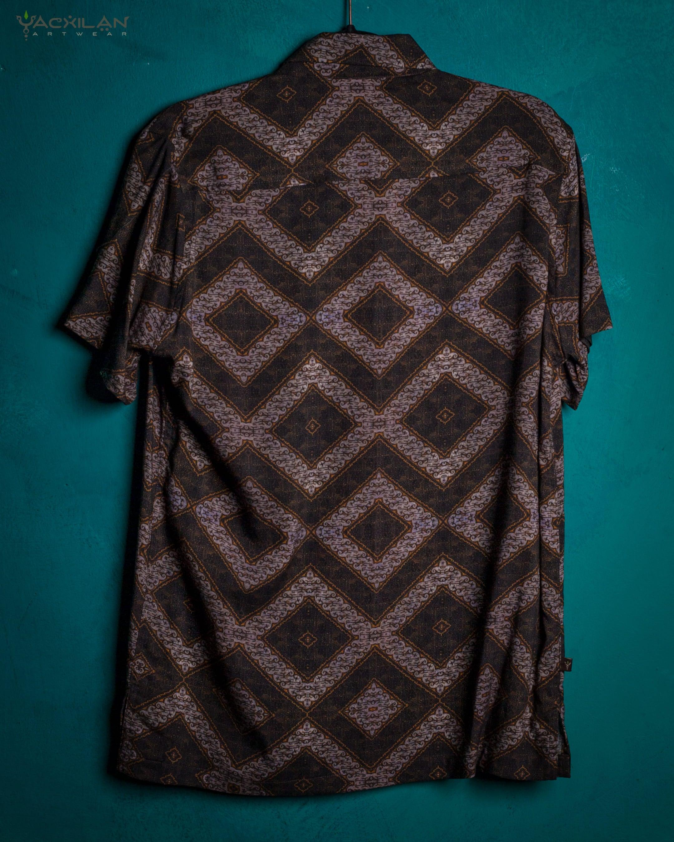 Shirt Men Half Sleeves / Viscose - INDODELIKS - Yacxilan Artwear