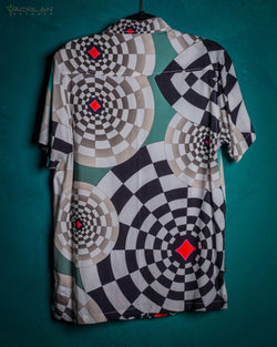 Shirt Men Half Sleeves / Viscose - MATZOKIOW - Yacxilan Artwear