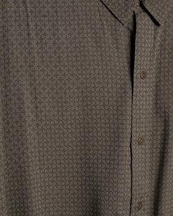 Shirt Men Half Sleeves / Viscose - Screenprint - Sand DROOL - Yacxilan Artwear