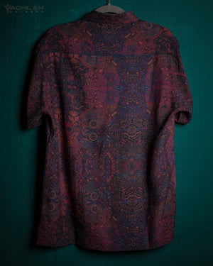 Shirt Men Half Sleeves / Silk Unique Piece - Jaqard Dots NEIRIKA