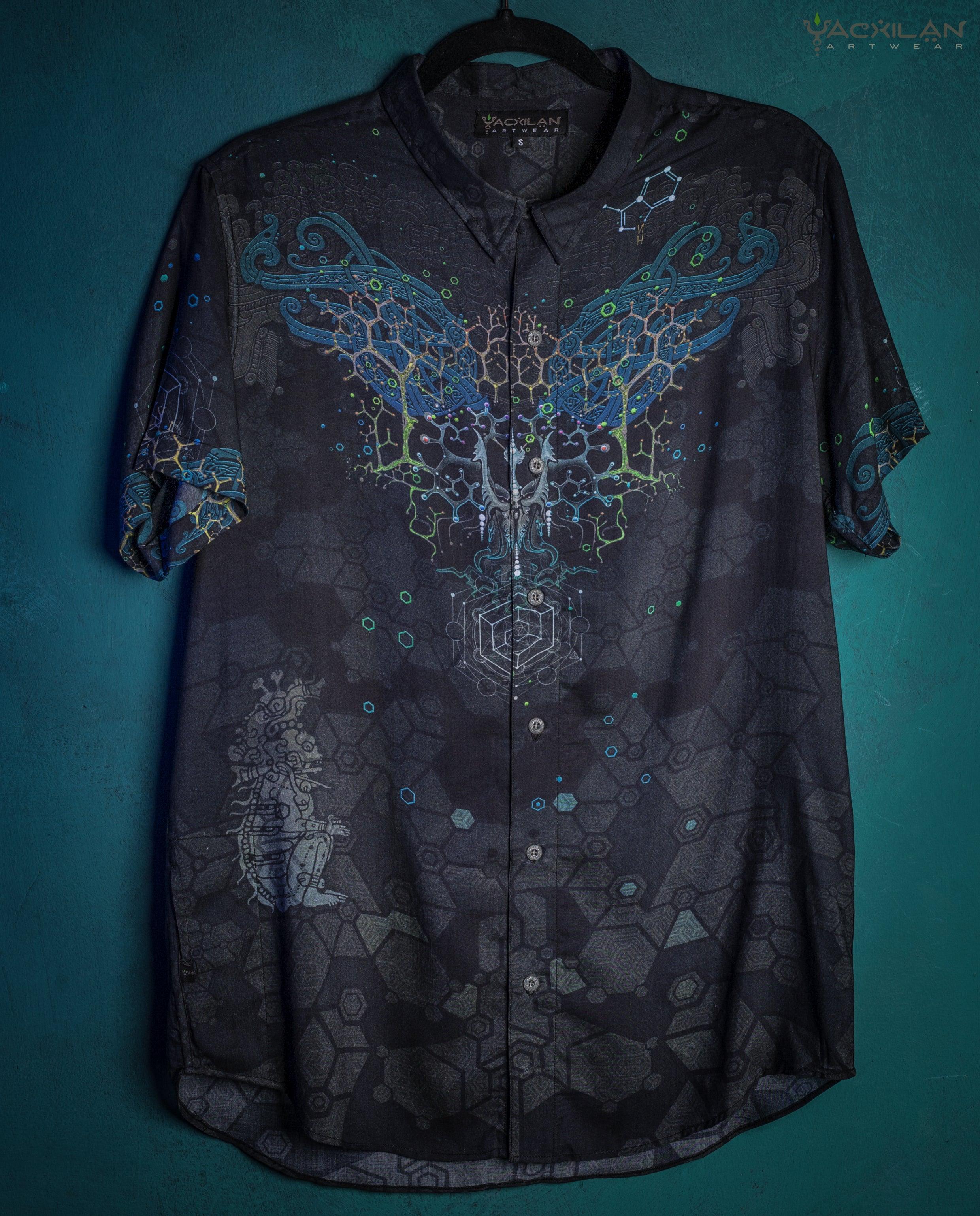 Shirt Men Half Sleeves / Bamboo - KARACUS MARAKUS - Yacxilan Artwear