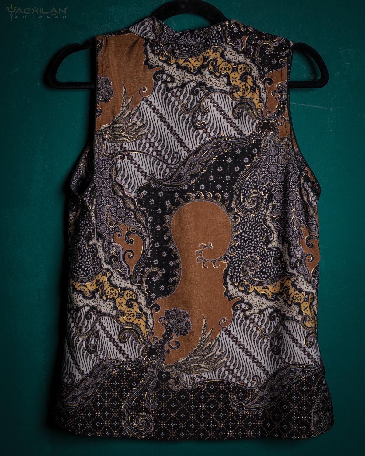 Shirt Woman Sleeveless / Cotton - BATIK Thailatte - Yacxilan Artwear