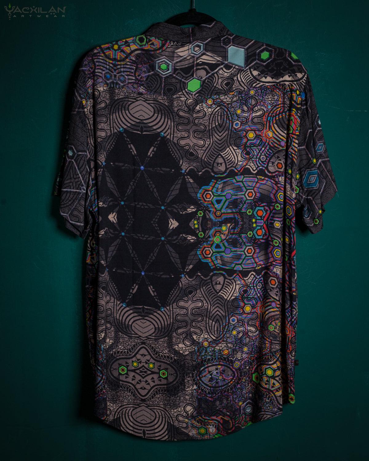 Shirt Men Half Sleeves / Viscose - PSYGALAK - Yacxilan Artwear