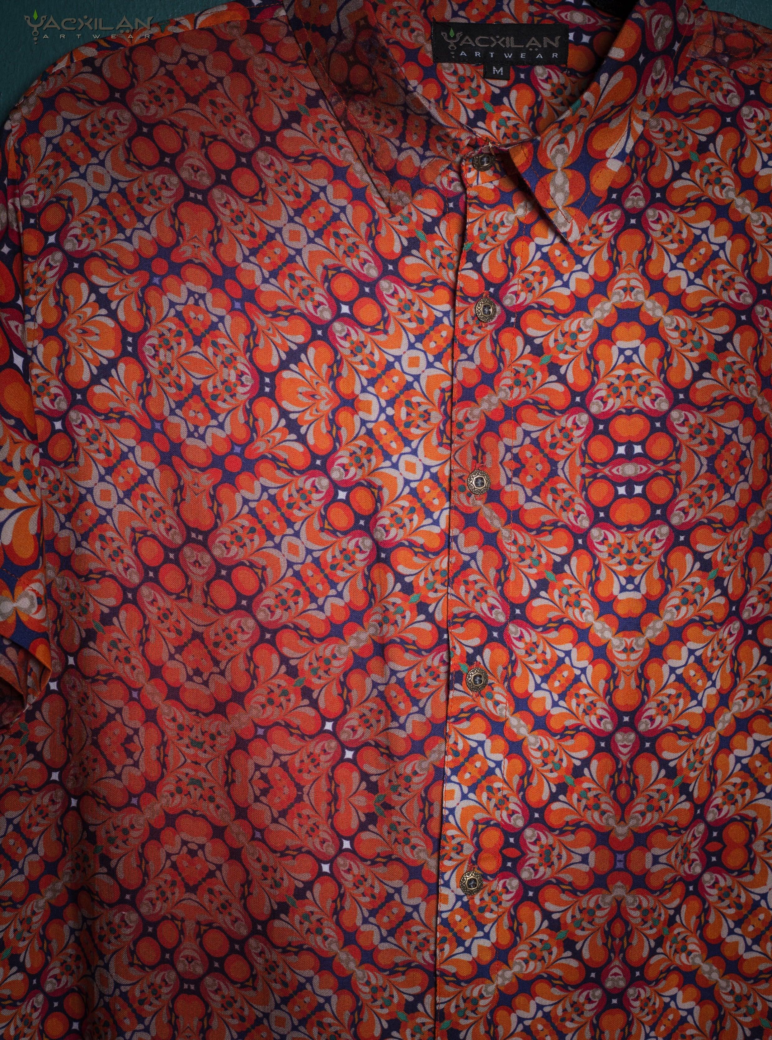 Shirt Men Half Sleeves / Viscose - REDERDELIKS Yacxilan Artwear