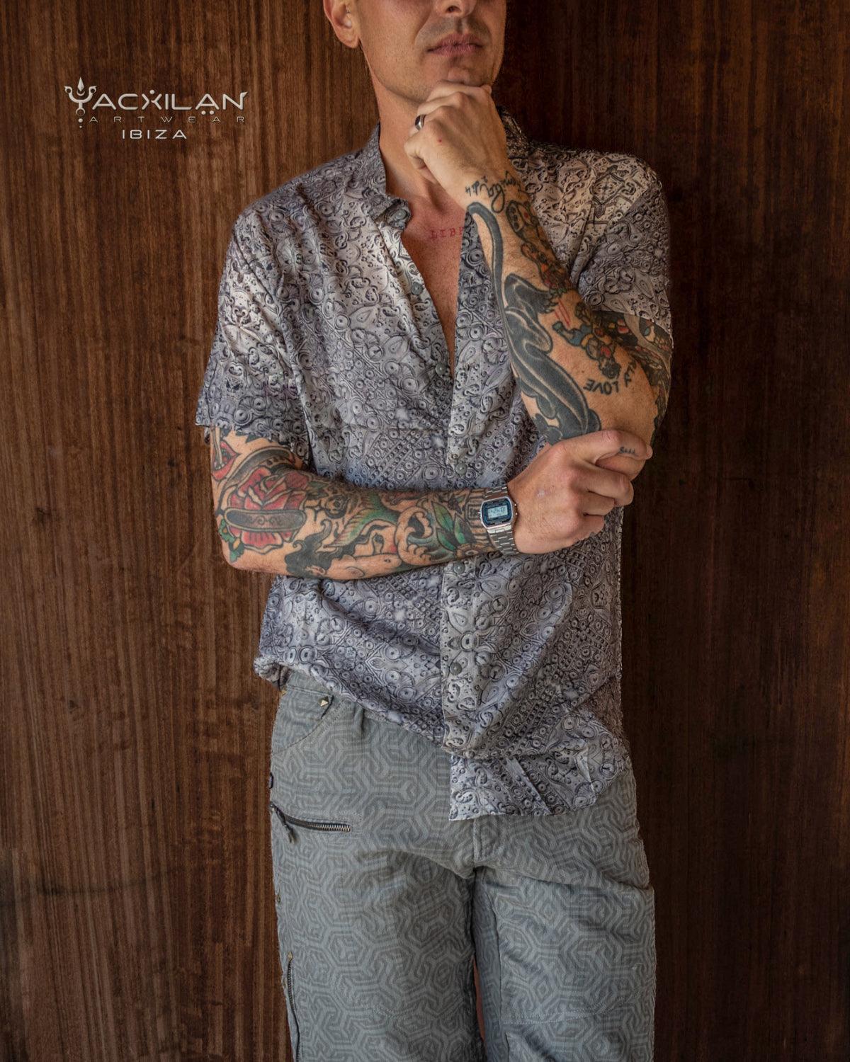 Shirt Men Half Sleeves / Bamboo - SAMARA - Yacxilan Artwear