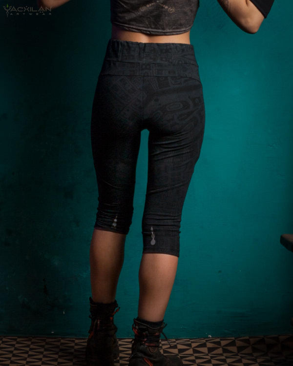 Leggings Woman / SportWear Slant - SUNSHINE - Yacxilan Artwear
