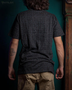 T-Shirt Men / Cotton Slub - Black TETRIS - Yacxilan Artwear