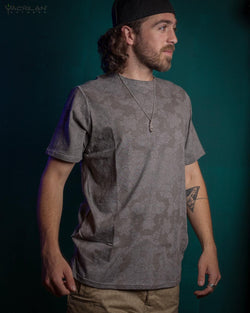 T-Shirt Men / Cotton Slub- Grey SHAMANKA - Yacxilan Artwear