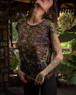 Tank Top Woman / Surfer Light Viscose - PSYCHEDELIKA GALACTIKA - Yacxilan Artwear