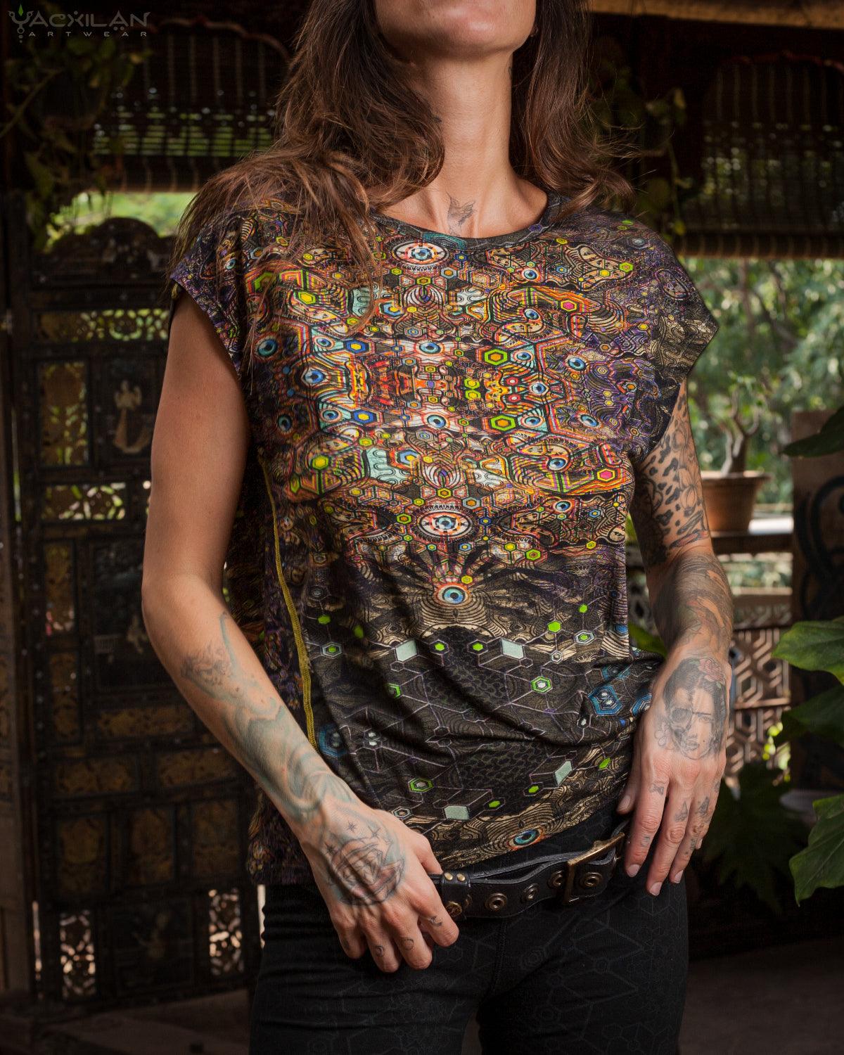 Tank Top Woman / Surfer Light Viscose - PSYCHEDELIKA GALACTIKA - Yacxilan Artwear