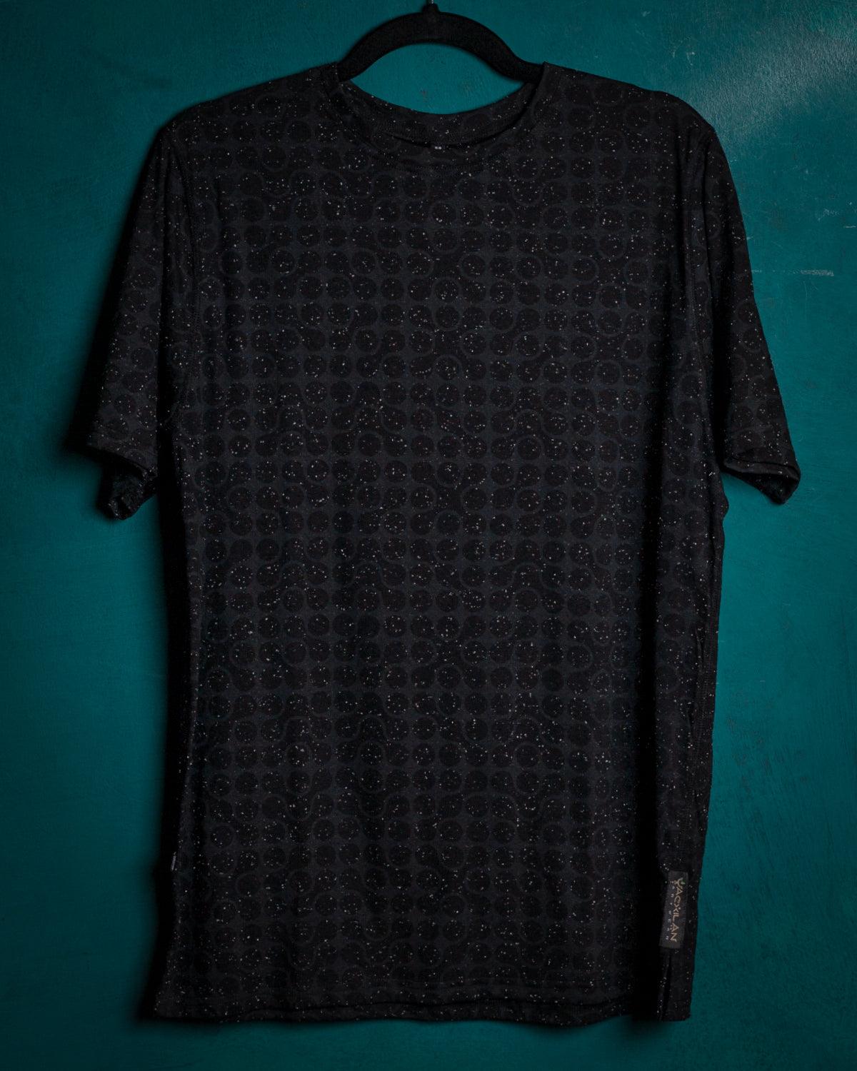 T-Shirt Men / Cotton Slub - Black TETRIS - Yacxilan Artwear