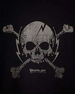 T-Shirt Men / Cotton 160gsm Screenprint - Black PIRATE - Yacxilan Artwear