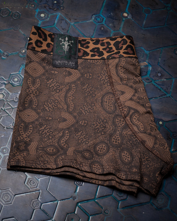 Underwear Men Bamboo Veg Dye Veg Print  - Brown MYCELIUM Leopard