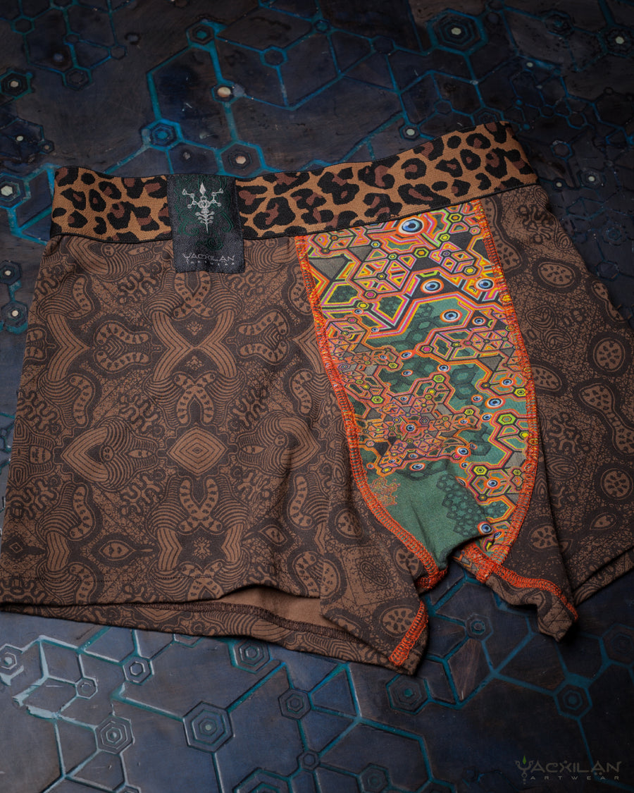 Underwear Men  / Bamboo Veg Dye Veg Print - Brown MYCELIUM ATLANTHEON Leopard
